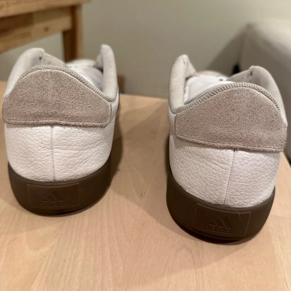 Adidas Womens VL court 3.0, White and Black Sneakers - Picture 10 of 12